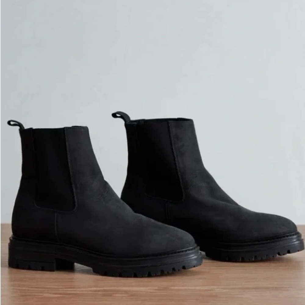 Jenni Kayne Brooklyn Lug Boots in Black - 37